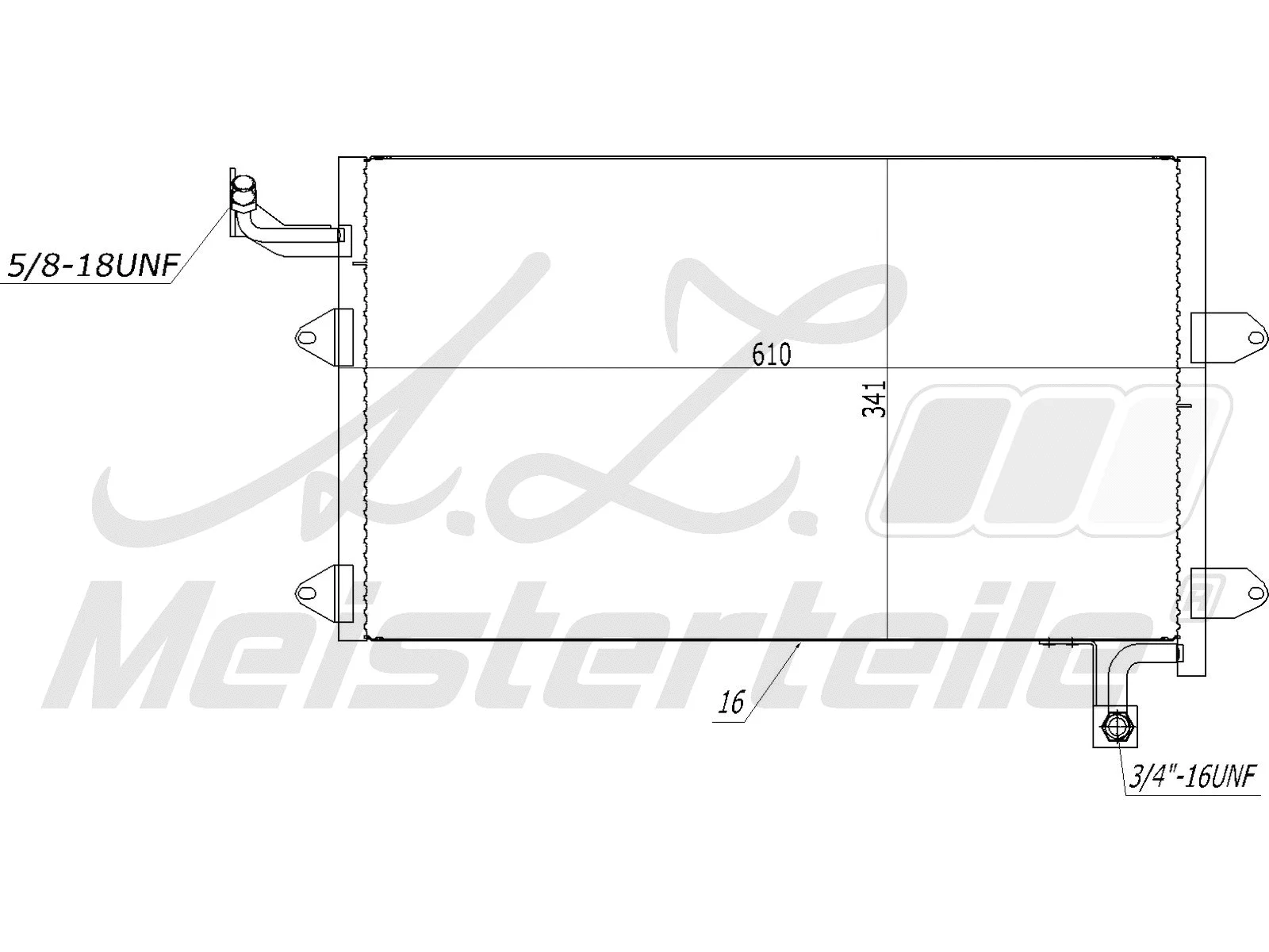 Condenseur, climatisation A.Z. Meisterteile AZMT-45-030-1063