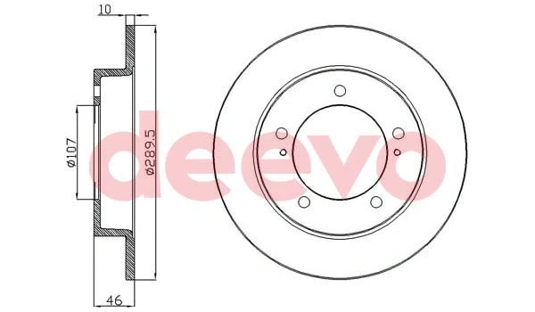 Disque de frein DEEVO BD26180