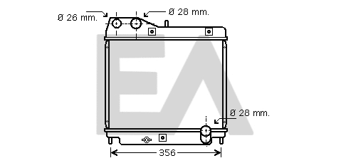Radiateur, refroidissement du moteur EACLIMA 31R26055