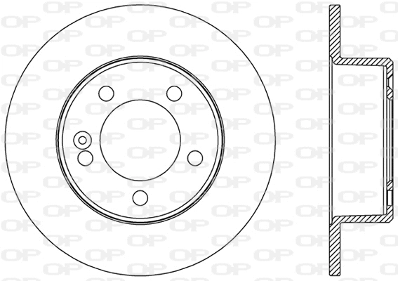 Disque de frein OPEN PARTS BDA2599.10