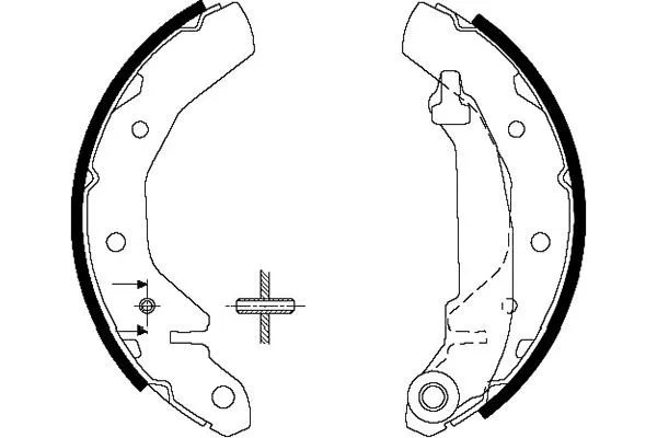 Jeu de mâchoires de frein KAVO PARTS KBS-1407