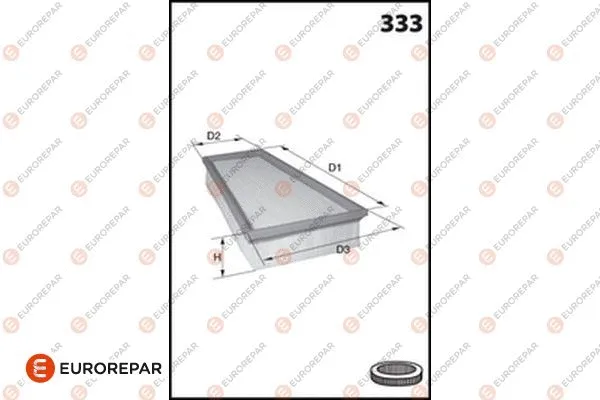 Filtre à air EUROREPAR 1682256380
