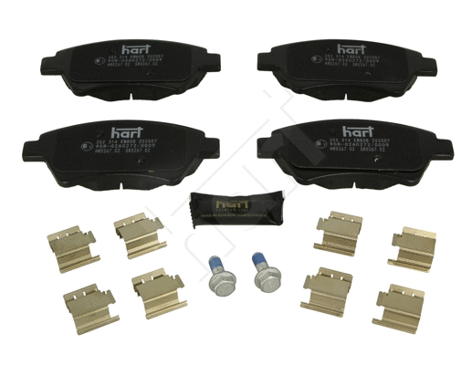 Kit de plaquettes de frein, frein à disque HART 252 314