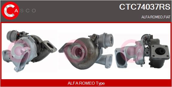 Turbocompresseur, suralimentation CASCO CTC74037RS