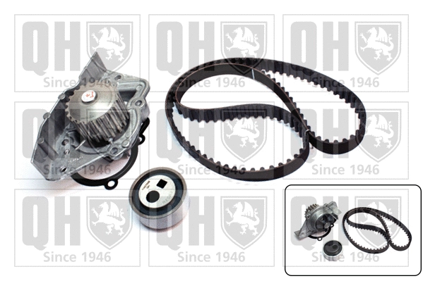 Pompe à eau + kit de courroie crantée QUINTON HAZELL QBPK1200