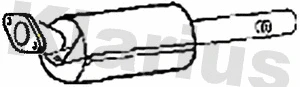 Filtre à particules / à suie, échappement KLARIUS 390507