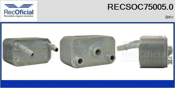 Radiateur d'huile RECOFICIAL RECSOC75005.0