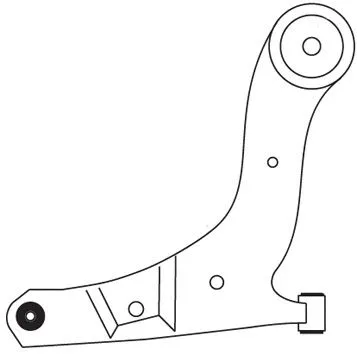 Bras de liaison, suspension de roue FRAP F3322