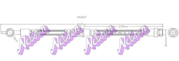 Flexible de frein KAWE H5407