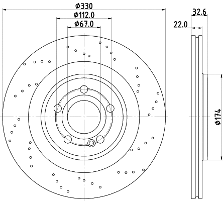 Disque de frein MINTEX MDC2986C