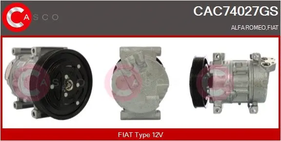 Compresseur, climatisation CASCO CAC74027GS
