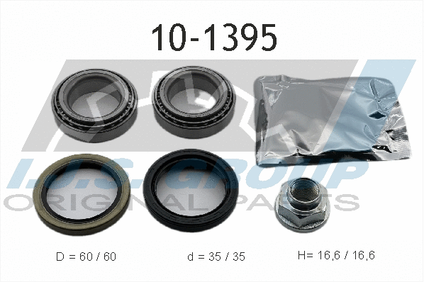 Kit de roulements de roue IJS GROUP 10-1395