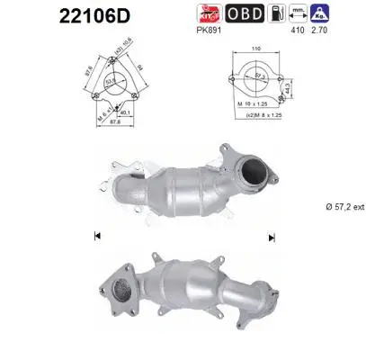 Catalyseur AS 22106D
