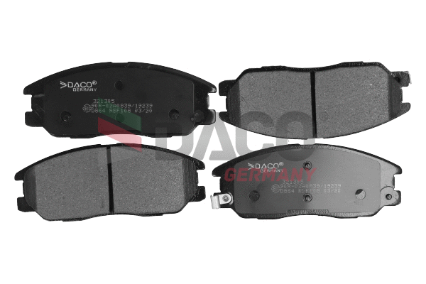 Kit de plaquettes de frein, frein à disque DACO Germany 321305