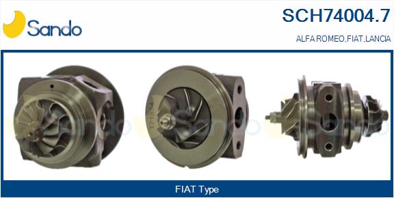 Groupe carter, turbocompresseur SANDO SCH74004.7