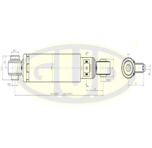 Amortisseur G.U.D. GSA344500