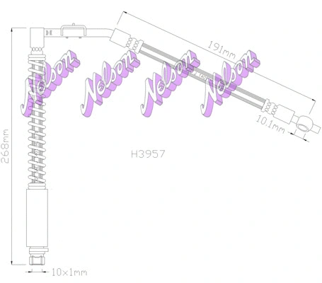 Flexible de frein KAWE H3957