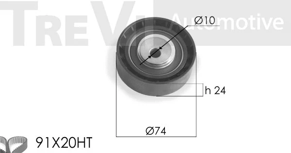 Kit de courroie crantée TREVI AUTOMOTIVE KD1164