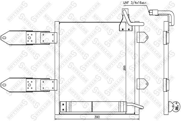 Condenseur, climatisation STELLOX 10-45162-SX