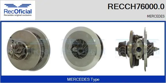 Groupe carter, turbocompresseur RECOFICIAL RECCH76000.0