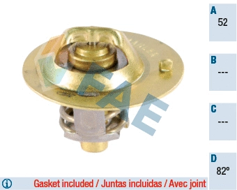 Thermostat, liquide de refroidissement FAE 5320582