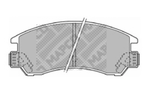 Kit de plaquettes de frein, frein à disque MAPCO 6312