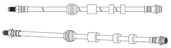 Flexible de frein CEF 512749