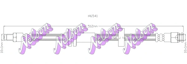 Flexible de frein KAWE H6541