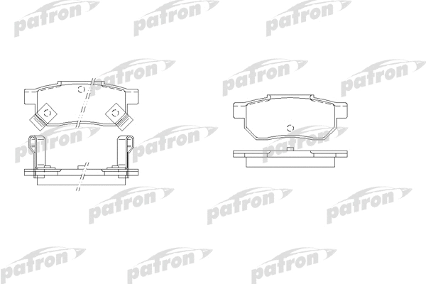 Kit de plaquettes de frein, frein à disque PATRON PBP621