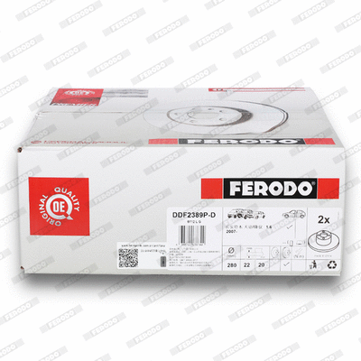 Disque de frein FERODO DDF2389P-D