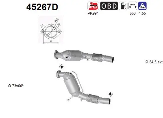 Catalyseur AS 45267D