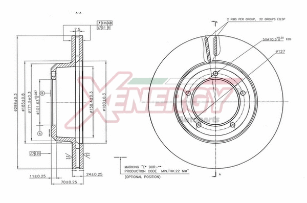 Disque de frein AP XENERGY X602833