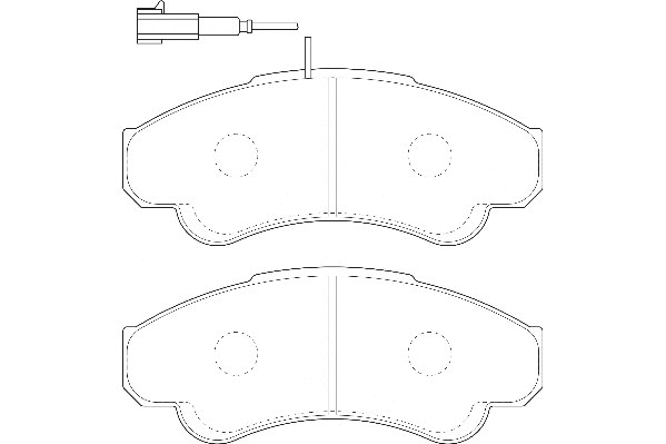 Kit de plaquettes de frein, frein à disque Omnicraft 2134930