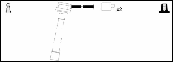 Kit de câbles d'allumage LEMARK HOES1171
