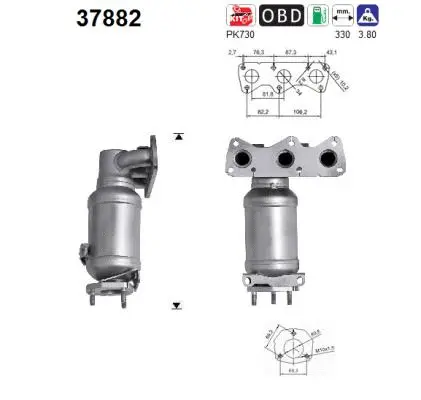 Catalyseur AS 37882