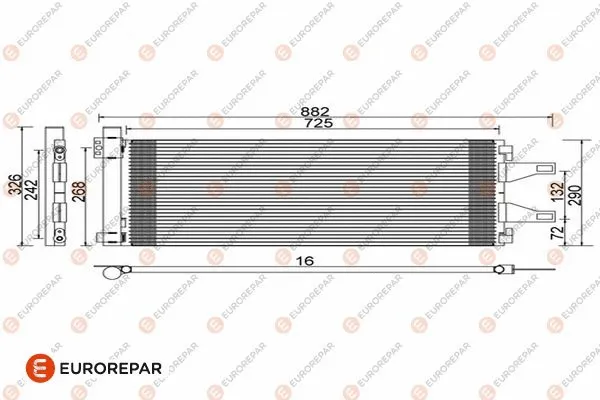 Condenseur, climatisation EUROREPAR 1610161680