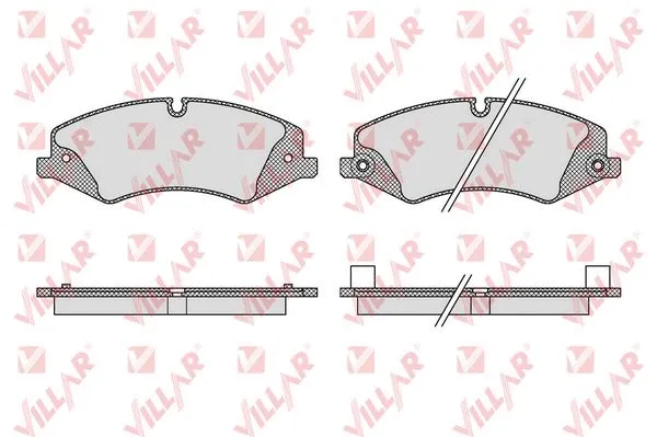 Kit de plaquettes de frein, frein à disque VILLAR 626.1616