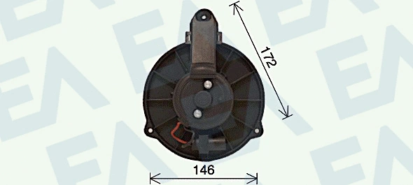 Moteur électrique, pulseur d'air habitacle EACLIMA 42A02014