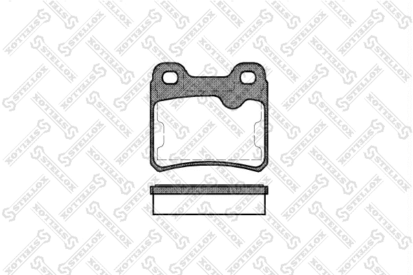 Kit de plaquettes de frein, frein à disque STELLOX 293 010-SX