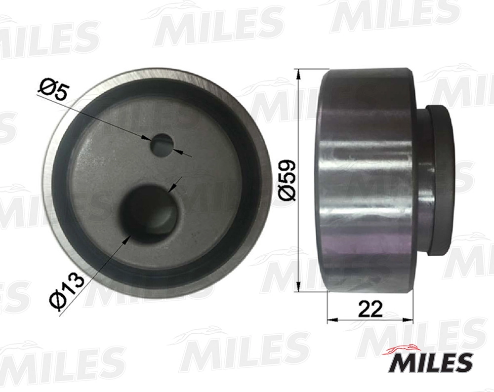 Poulie de tension, courroie crantée MILES AG02039