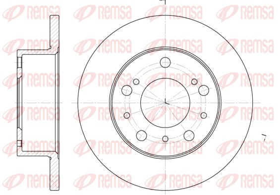 Disque de frein REMSA 6168.00