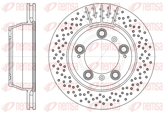 Disque de frein REMSA 6941.10