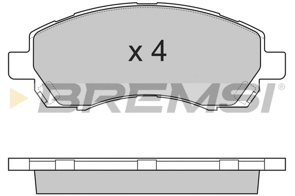 Kit de plaquettes de frein, frein à disque BREMSI BP2820