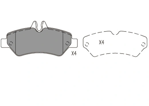 Kit de plaquettes de frein, frein à disque KLAXCAR FRANCE 24034z