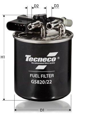 Filtre à carburant TECNECO FILTERS GS820/22