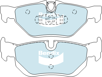 Kit de plaquettes de frein, frein à disque BENDIX-SEA DB1858 GCT