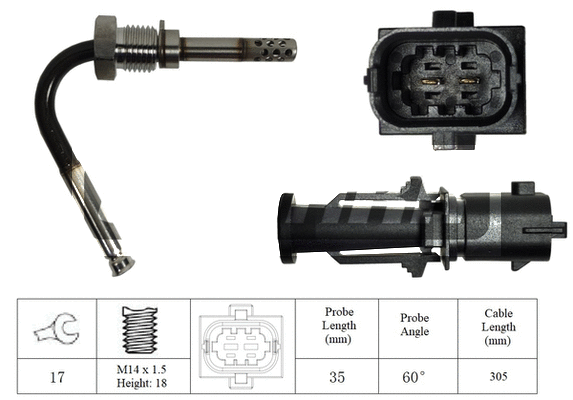 Capteur, température des gaz LEMARK LXT340