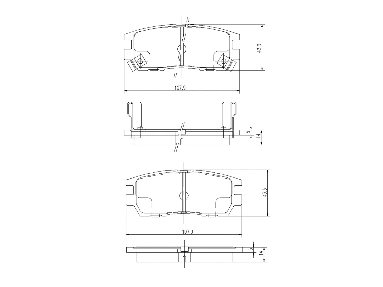 Kit de plaquettes de frein, frein à disque A.Z. Meisterteile AZMT-44-022-1406