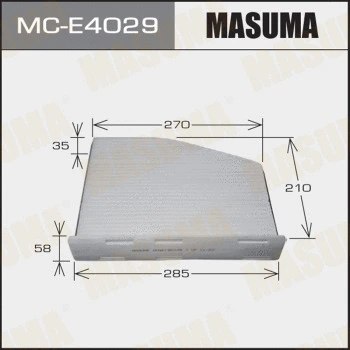 Filtre, air de l'habitacle MASUMA MC-E4029