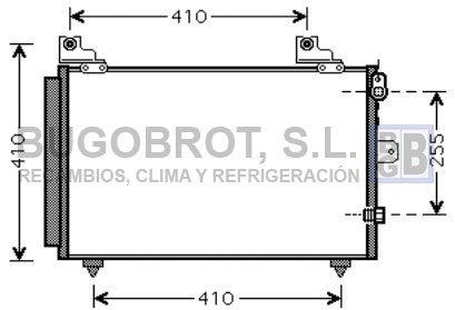 Condenseur, climatisation BUGOBROT 62-DU5056